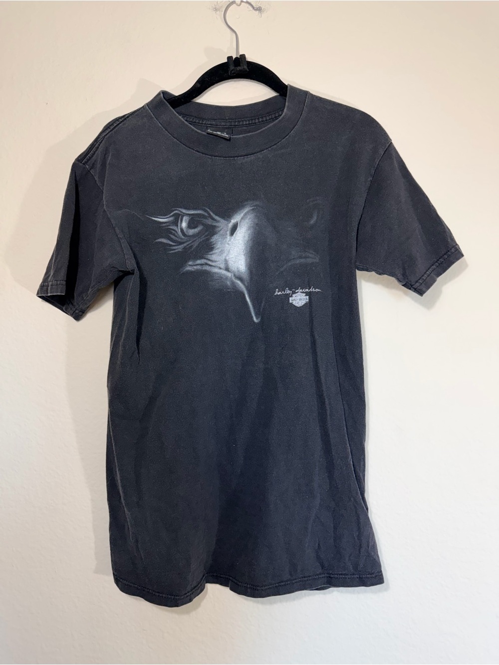 Vintage Harley Davidson Eagle T Shirt Mancuso Houston Texas Medium
